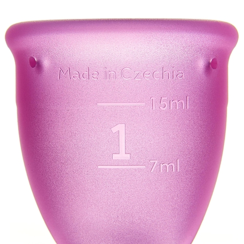 Menstrualna skodelica LUNACUP - podrobnosti o oznaki velikosti